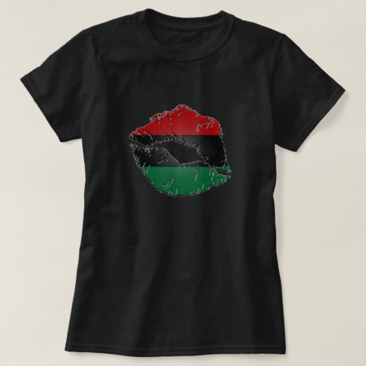 T - Shirt der afrozentrischen Lippen (Design vorne)
