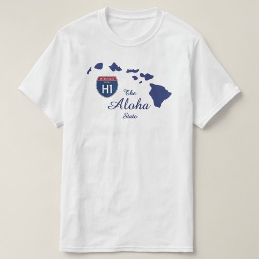 T-Shirt - Der Aloha-Staat (Design vorne)
