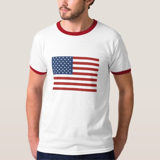 T - Shirt der amerikanischen Flagge (Vorderseite)
