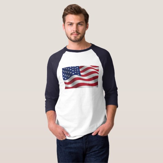 T - Shirt der amerikanischen Flagge (Vorne ganz)