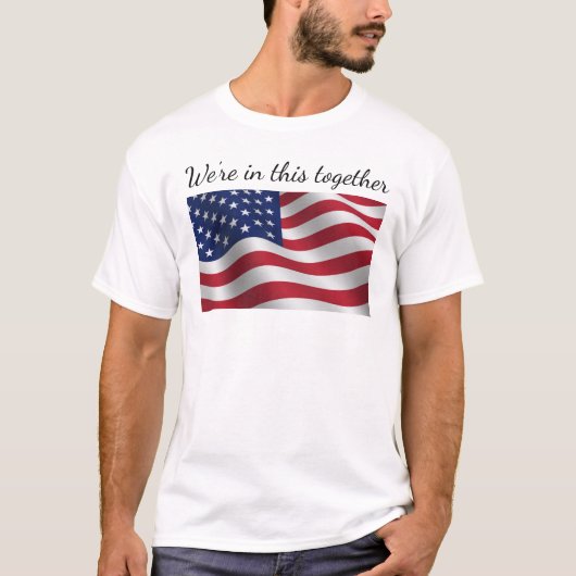 T - Shirt der amerikanischen Flagge (Vorderseite)