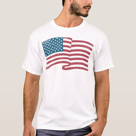 T - Shirt der amerikanischen Flagge (Vorderseite)