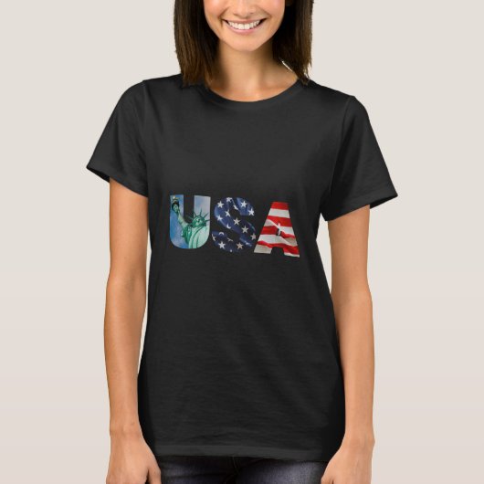 T - Shirt der amerikanischen Flagge (Vorderseite)