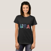T - Shirt der amerikanischen Flagge (Vorne ganz)
