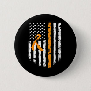 T-Shirt der amerikanischen Flagge Orange Ribbon Button