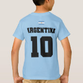 T - Shirt der argentinischen Fußballnationalmannsc (Rückseite)