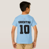 T - Shirt der argentinischen Fußballnationalmannsc (Schwarz voll)