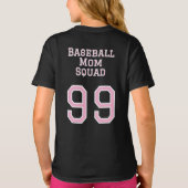 T - Shirt der Baseball-Mama Squad Girls (Rückseite)