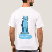 T-Shirt der blauen Katze des Babys (Rückseite)