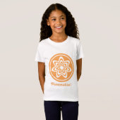 T-Shirt der Blumenexplosion, Orange (Vorne ganz)
