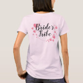 T - Shirt der Bräunungsfrauen Rosa/Schwarz (Rückseite)