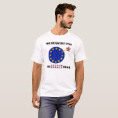 T - Shirt der britischen Brexit-Star-Flagge (Vorne ganz)