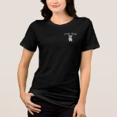 T - Shirt der Corgi-Mama mit weißem Text (Vorderseite)