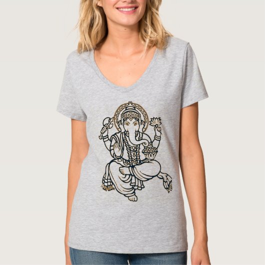 T-Shirt der Damen-Ganesh (Vorderseite)