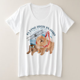 T - SHIRT DER DAMEN - PLUS-GRÖSSE MIT LOGO