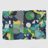 T - Shirt der dynamischen geometrischen Männer - A Golfhandtuch (Horizontal)