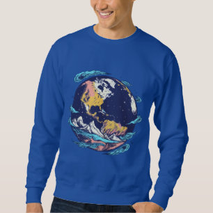 T - Shirt der Erde und des Ozeans