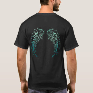 T - Shirt der farbenfrohen Engel Feathers
