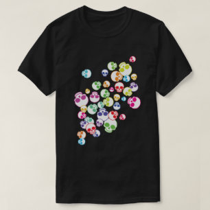 T - Shirt der farbenfrohen Schädel