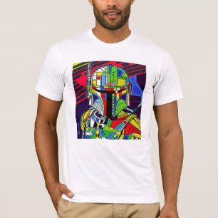 T - Shirt der farbenfrohen Vector Robot Illustrati