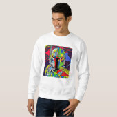 T - Shirt der farbenfrohen Vector Robot Illustrati (Vorne ganz)