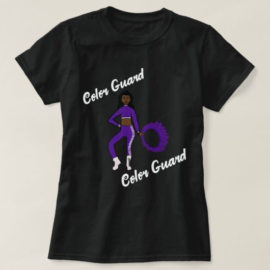 T - Shirt der Farbwache Lila weiß (Design vorne)