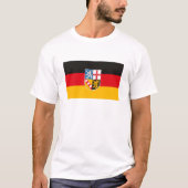 T - Shirt der Flagge des Saarlands (Vorderseite)