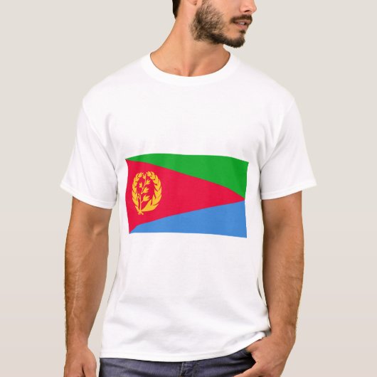 T - Shirt der Flagge Eritrea (Vorderseite)