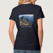T - Shirt, der Foto von Machu Picchu kennzeichnet T-Shirt (Rückseite)