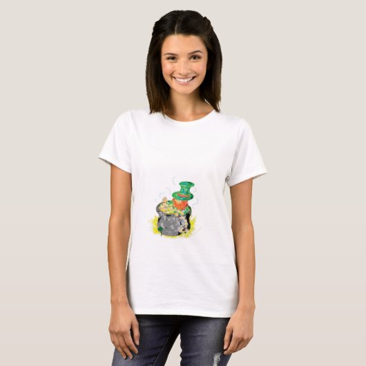 T - Shirt der Frau/ Leprechaun (Vorne ganz)