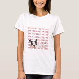 T - Shirt der Frauen Boston Terrier Umarmt einen H