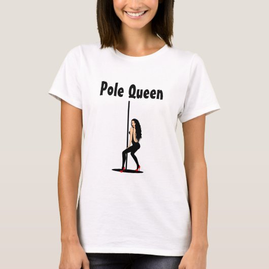 T - Shirt der Frauen | Pole Queen Cartoon (Vorderseite)