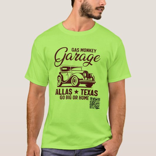 T - Shirt der Garage für den Gasseläffchen (Vorderseite)