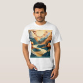 T - Shirt der geflochtenen Berge (Vorne ganz)