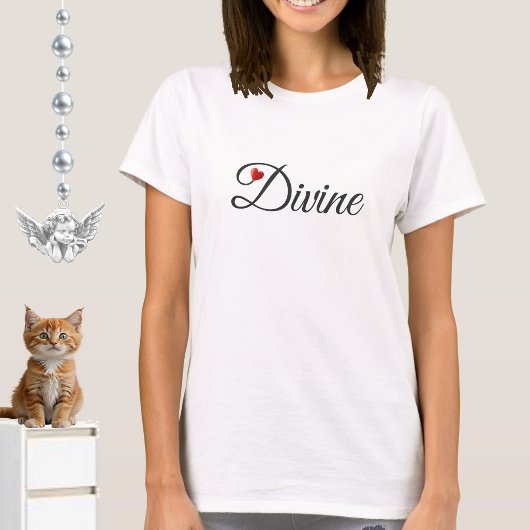 T - Shirt der göttlichen Herzkalligraphie