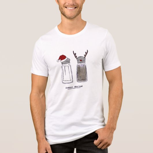T - Shirt der Grüße der Saison - Funny Salt & Pepp (Vorderseite)