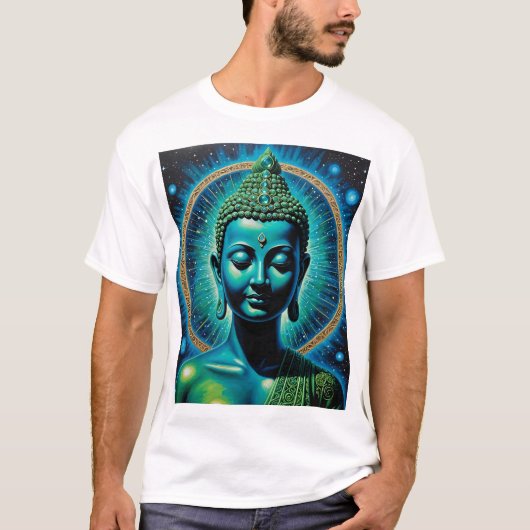 T-Shirt der heiligen kosmischen Buddha-Erleuchtung (Vorderseite)