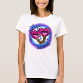 T - Shirt der Herzkettenvalentine (Vorderseite)