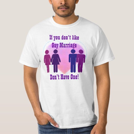 T - Shirt der homosexuellen Heirat (Vorderseite)