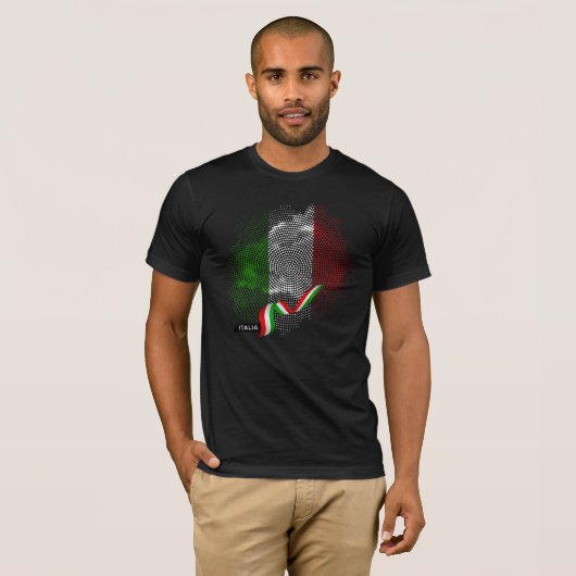 T - Shirt der italienischen Flagge (Vorne ganz)