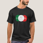 T - Shirt der italienischen Gesten: Verschwinde! T (Vorderseite)