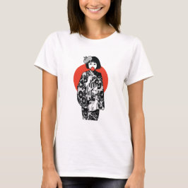 T - Shirt der japanischen Anime Kawai Kimono Girl 