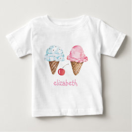 T - SHIRT DER KINDER: EISKREAME + NAME