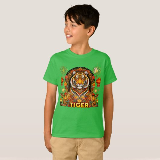T - Shirt der Kinder für das Jahr des Tigers (Vorne ganz)