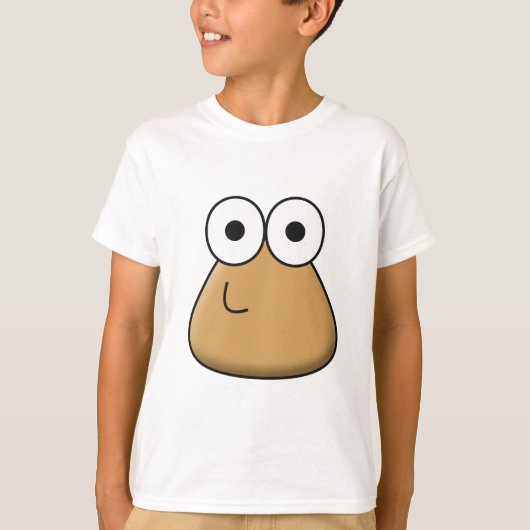 T - Shirt der Kinder - Happy Baby Pou (Vorderseite)