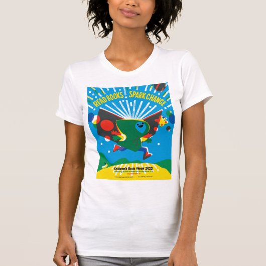 T - Shirt der Kinderbuchwoche 2023 (Vorderseite)