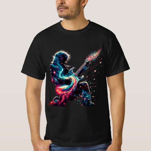 T - Shirt der kosmischen Gitarre (Vorderseite)