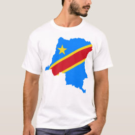 T-Shirt der Länderflagge der Demokratischen Republ