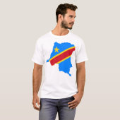 T-Shirt der Länderflagge der Demokratischen Republ (Vorne ganz)