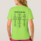 T - Shirt der Langwegs-Gipfel von Vermont (Rückseite)